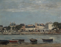 The Port of Trouville by Eugène Boudin