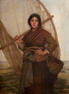 The Shrimp Fisher by Eugénie Marie Salanson