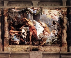 The Triumph of the Eucharist over Idolatry by Peter Paul Rubens