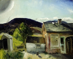 The Village Houses by George Bellows