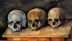 Trois crânes (The Three Skulls) by Paul Cézanne