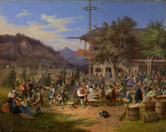 Tyrolean Festival by Lorenzo Quaglio the Younger