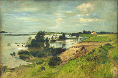 Ufer am Niederrhein by Theodor Hagen