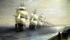 Parade of the Black Sea Fleet by Ivan Aivazovsky