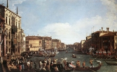 Venice: A Regatta on the Grand Canal by Canaletto