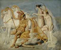 Vénus blessée par Diomède remonte à l'Olympe by Jean-Auguste-Dominique Ingres