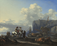 View of an Italian Port by Nicolaes Pieterszoon Berchem