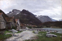 View of Loen in Nordfjord by Carl Nielsen