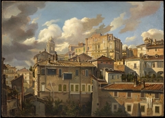 View of Monte Pincio and Palazzo Zuccari by Eugen Napoleon Neureuther