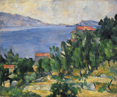 View of Mt. Marseilleveyre and the Isle of Maire (L'Estaque) by Paul Cézanne