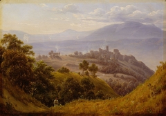 View of Olevano by Thomas Fearnley