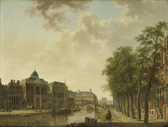 View of the Houtmarkt in Amsterdam by Hendrik Keun