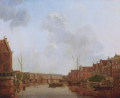 View of the River Amstel in Amsterdam by Gerrit Toorenburgh