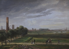 View of Vesterbro, Seen from Enighedsværn by Johan Christian Dahl