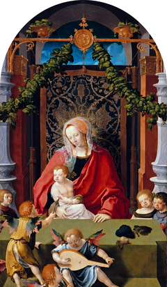 Virgin and Child with Angels by Lucas van Leyden