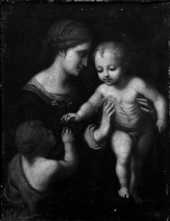 Virgin and Child with St. John by Bernardino Luini