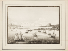 Vista da Cidade de S. Sebastião tirada da Ilha das Cobras by Karl Albert Planitz