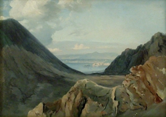 Vue de Naples, prise des hauteurs du Vésuve by Achille Etna Michallon