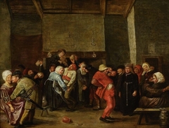 Wedding in a peasant house. by Joos van Craesbeeck