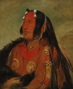 Wi-jún-jon, Pigeon's Egg Head (The Light), a Distinguished Young Warrior by George Catlin