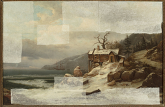 Winter landscape from Norway /view of Sognefjord/ by Chrystian Breslauer