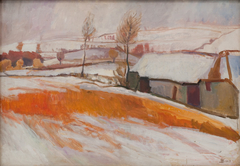 Winter Landscape. Over Kærby Hill. by Fritz Syberg