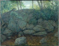 Woodland Rocks by J. Alden Weir