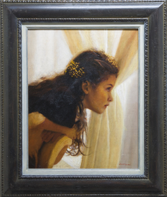 "Portrait of a little girl" by Οδυσσέας Οικονόμου