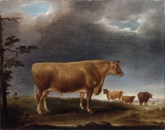 A Horned Cow in a Landscape, with others by Thomas Weaver