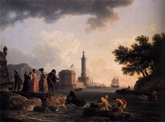 A Seashore by Claude-Joseph Vernet