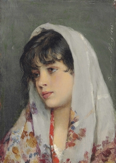 A Venetian beauty by Eugene de Blaas