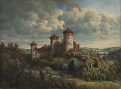 A View over the Castle Olavinlinna by Victoria Åberg