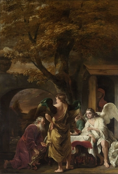 Abraham Entertaining the Three Angels by Ferdinand Bol