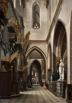 Aisle of the Wawel Cathedral by Saturnin Świerzyński