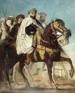 Ali Ben Bahmed and his escort in front of Constantine by Théodore Chassériau