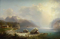 At the Hardanger Fjord in Norway by Franz Richard Unterberger