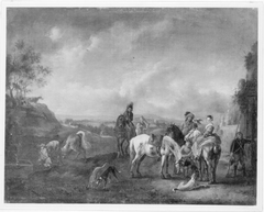 Auszug zur Falkenbeize by Carel van Falens