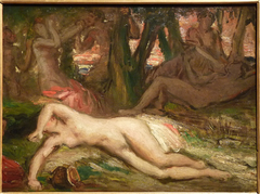 Bacchante et satyres by Théodore Chassériau