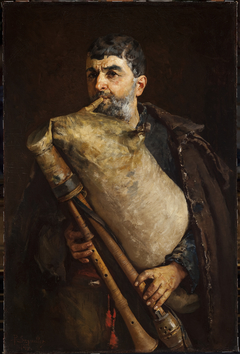 Bagpipe Player by Pantaleon Szyndler