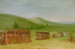 Ball-play Dance, Choctaw by George Catlin