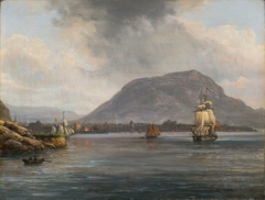 Bergen seen from the Northern Inlet by Johan Christian Dahl