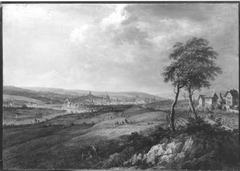 Blick auf die Mainmündung und die Stadt Mainz von Hochheim aus by Christian Georg Schütz