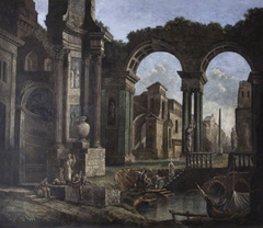 Capriccio of Roman Ruins at Bologna by Anonymous