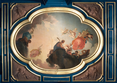 Ceiling pieces "Day chases the night away" and "The four seasons" by Jacob de Wit