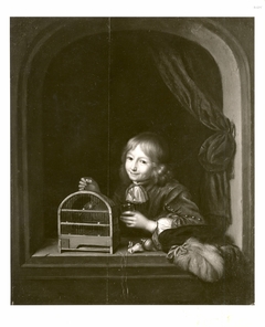 child with bird's cage by Frans van Mieris the Elder