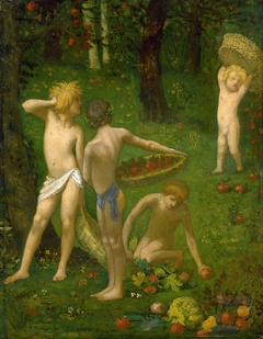 Children in an Orchard / Autumn by Pierre Puvis de Chavannes