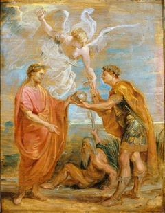 Constantius appoints Constantine as his successor by Peter Paul Rubens