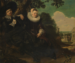 Copy of the Marriage portrait of Isaac Massa and Beatrix Van der Laen by Anonymous