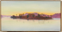 Coucher de soleil sur l'île de Philae by Edward Lear