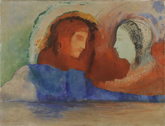 Dante et Béatrice by Odilon Redon